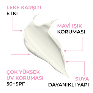 50+SPF Güneş Koruyucu Yüz Kremi